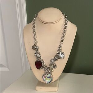 Silver Heart Charm Necklace